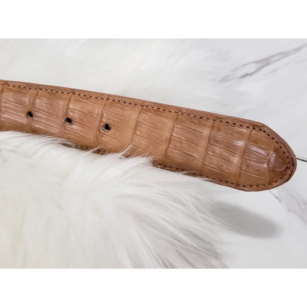 Cody James Belt Size 32 Handmade In Mexico Genuine‎ Caiman Leather Men Women